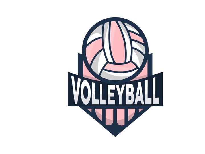 Volleyball Logo, Sport Simple Design, World Sports Tournament Vector