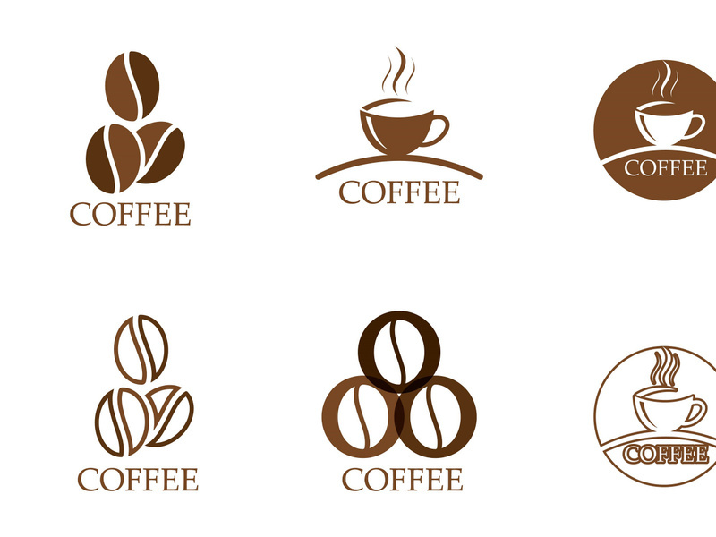 Coffee Logo bean vector