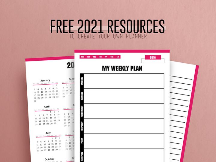 Free Resources to Create your Own Planner