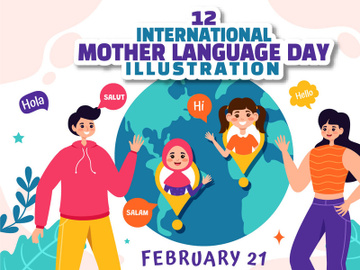 12 International Mother Language Day Illustration preview picture