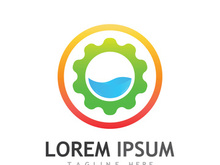 Gear logo with a creative idea.