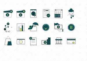 Finaci - Finance Icons Illustration Set