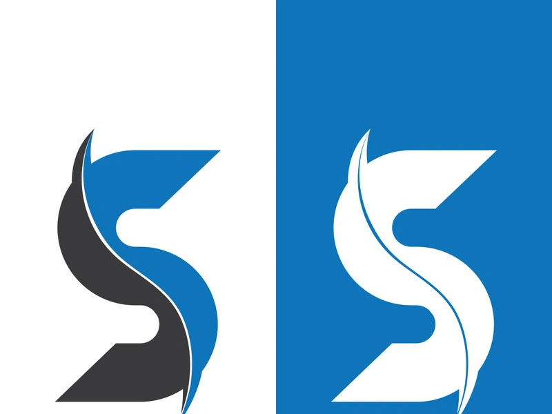 Business corporate S letter logo design vector