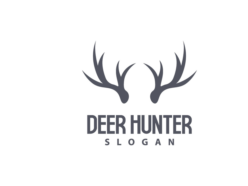 Deer Logo Deer Hunter Vector Forest Animal Design