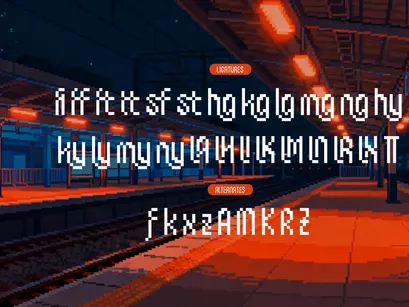 Ercanix | Pixelated Font