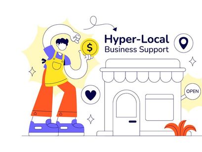 10 Hyper Local Business Support Illustration