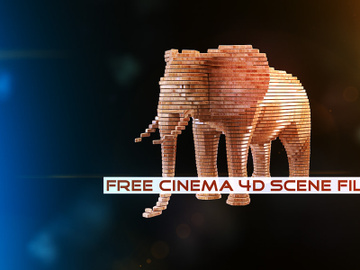Slicer | Fully Rigged Free Cinema 4D Scene File preview picture