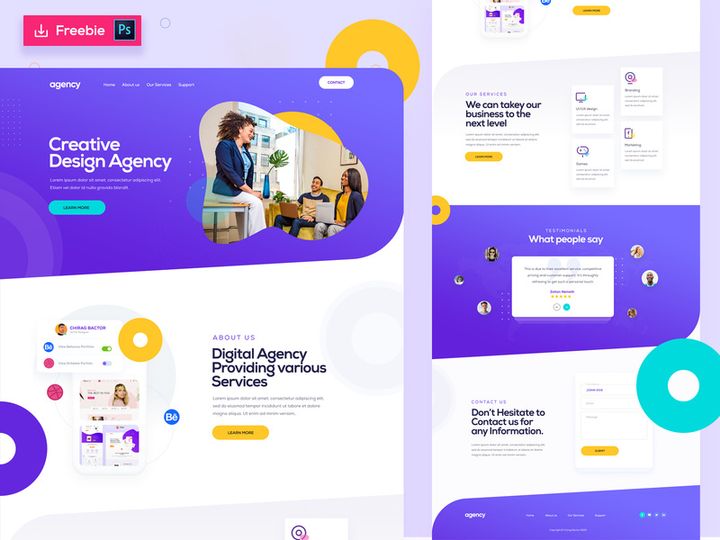 Creative Design Agency PSD
