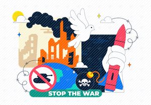 10 Stop The War Peace Illustration
