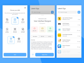 Job App UI Design preview picture