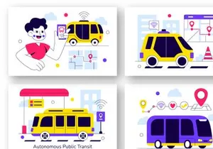 10 Autonomous Public Transit Illustration