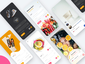 Multiservice App Login Screen Pack UI Kit preview picture