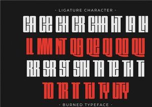 Burned - Modern Sans Serif Font