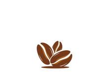 Premium coffee bean logo design.