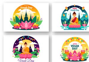 12 Vesak Day Celebration Illustration