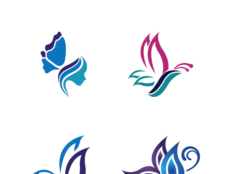 Beauty butterfly vector icon design