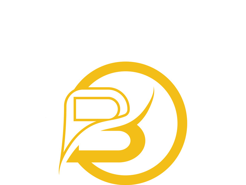 B letter logo template vector illustration