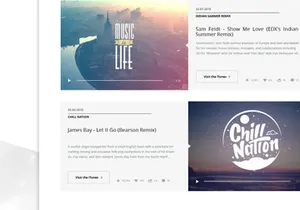 Website concept for musicians