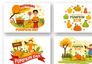 14 National Pumpkin Day Illustration