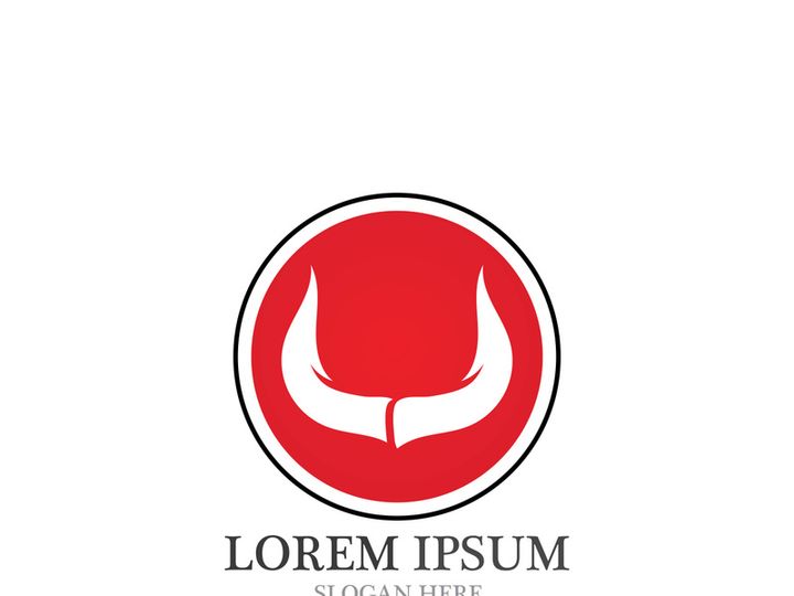Bull horn logo and symbols template icons app