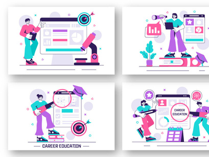 10 Career Development Education Illustration