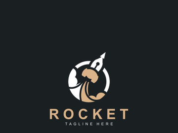 Rocket Logo Design template technology Design Concept, Creative Symbol preview picture