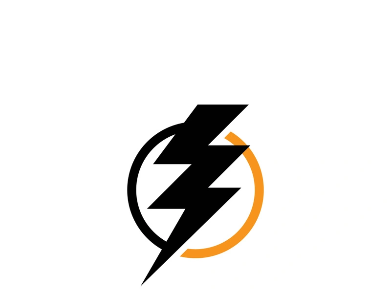 Lightning bolt flash thunderbolt icons vector