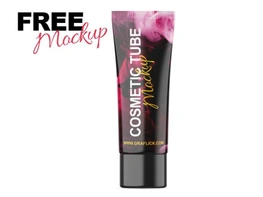 Cosmetic Cream Tube Mockup preview picture