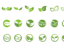 Green Leaf Tree nature Logo vector