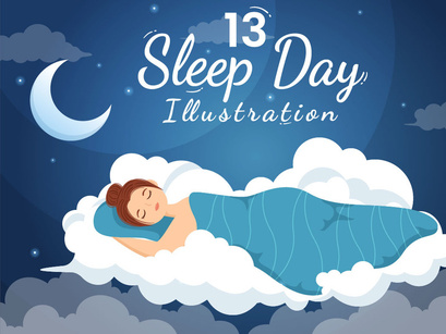 13 World Sleep Day Illustration