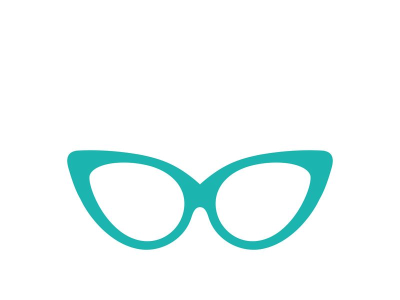 Glasses symbol vector icon
