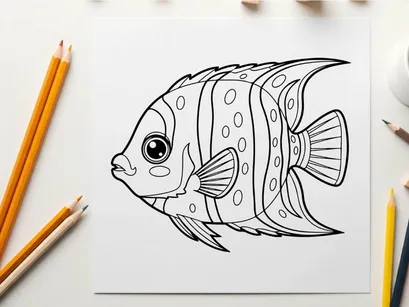 Cartoon fish wearing armor vector illustration