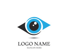 Branding identity corporate eye care vector logo design