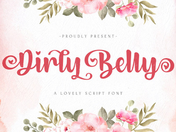 Dirly Belly - Lovely Calligraphy Font preview picture