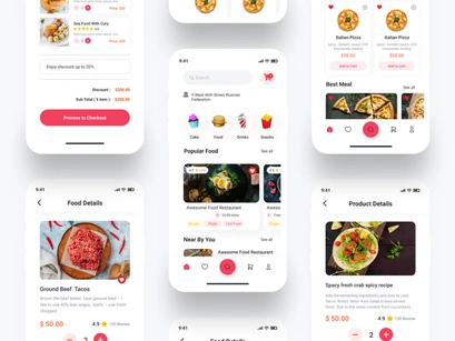 FoodPin - Food Delivery App UI Kit
