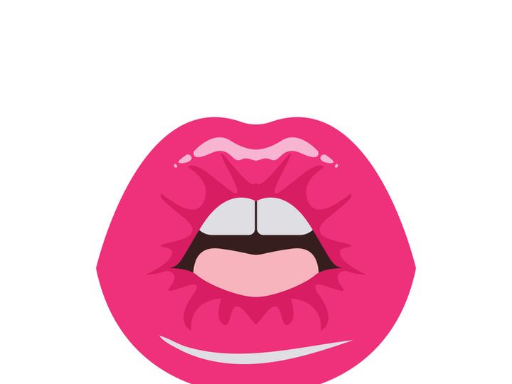 Woman's lips icon vector illustration design template