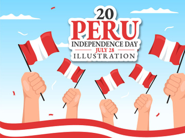 20 Peru Independence Day Illustration preview picture