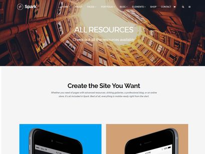 Spark - Portfolio WordPress Theme