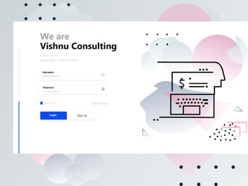 Vishnu Consulting Login Page preview picture