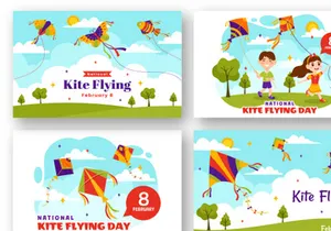 12 National Kite Flying Day Illustration