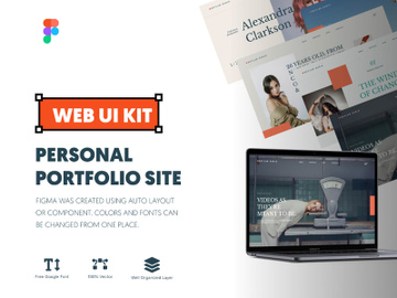 Web UI KIT | Personal Portfolio Site  |  Photo Portfolio Site preview picture