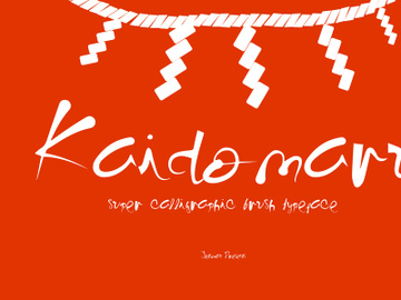 Kaidomaru - Brush Typeface preview picture