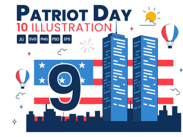 10 Happy USA Patriot Day Illustration preview picture