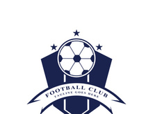 Football logo icon design and symbol soccer club vector