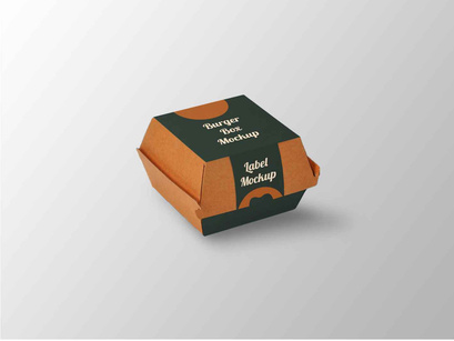Burger Box Mockup - PSD
