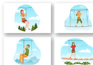 13 Zip Line Illustration