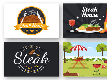 14 Steakhouse Illustration