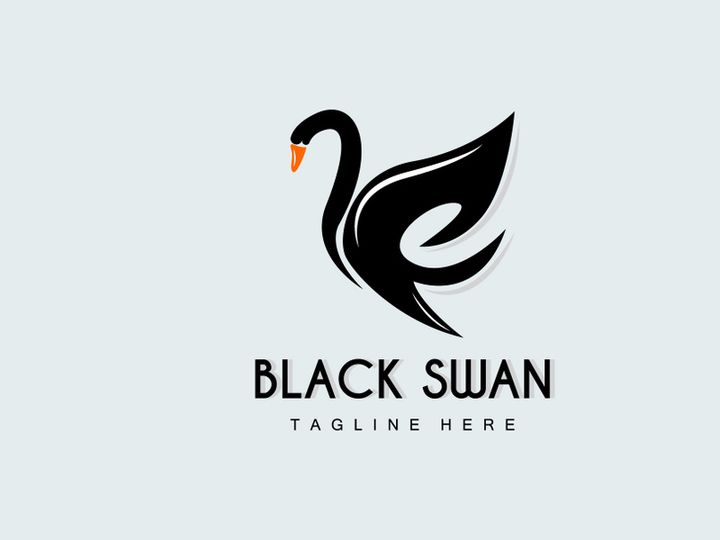 Swan Logo, Bird Animal Design, Duck Logo, Product Brand Label Vector
