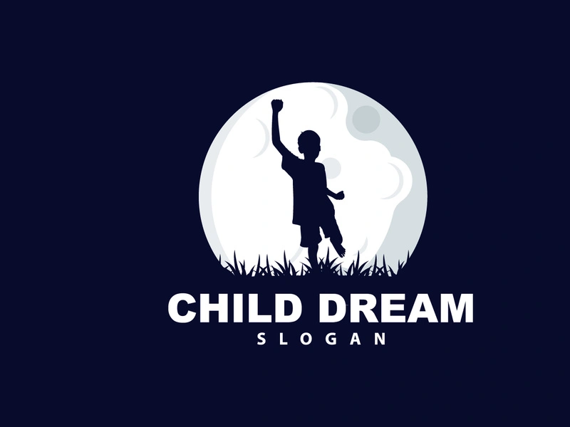 Dream Logo, Kid Dream Inspirational Design