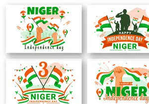 13 Niger Independence Day Illustration